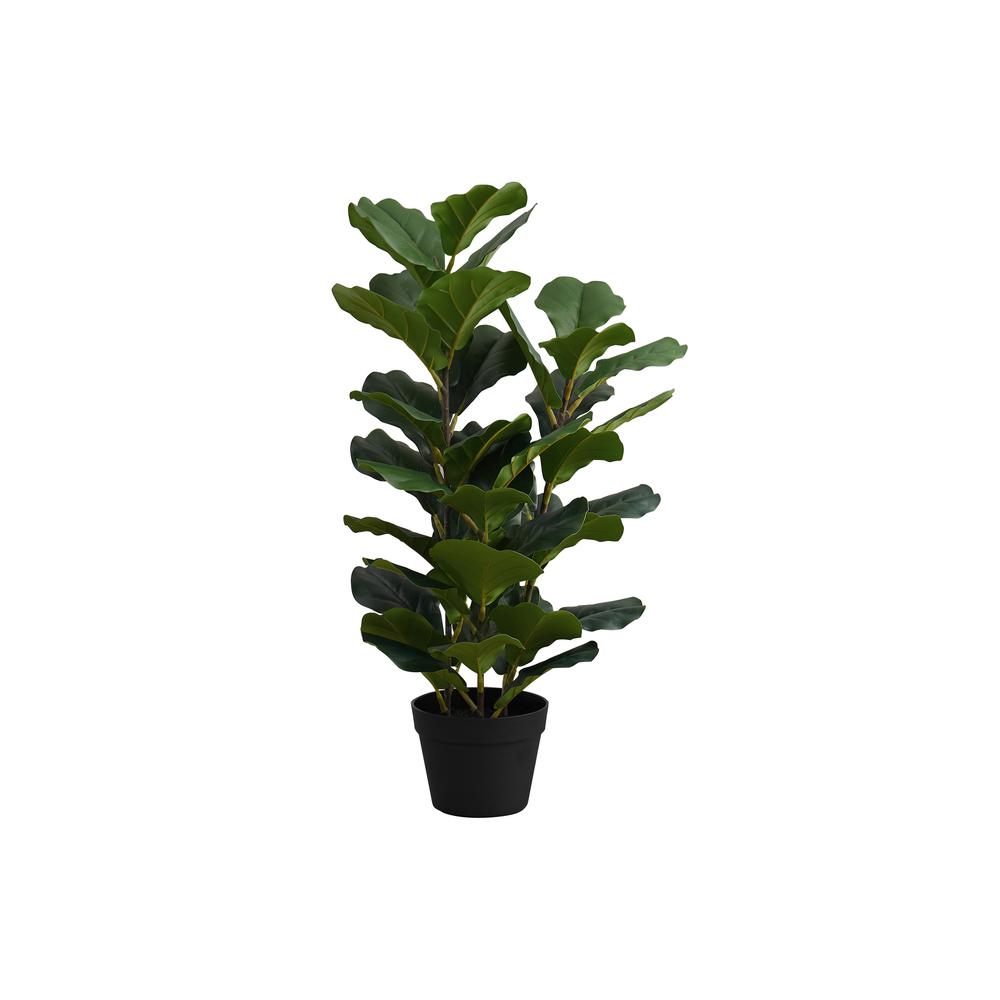 Artificial Plant, 32 Tall, Fiddle Tree, Indoor, Faux, Fake, Floor, Greenery. Picture 1