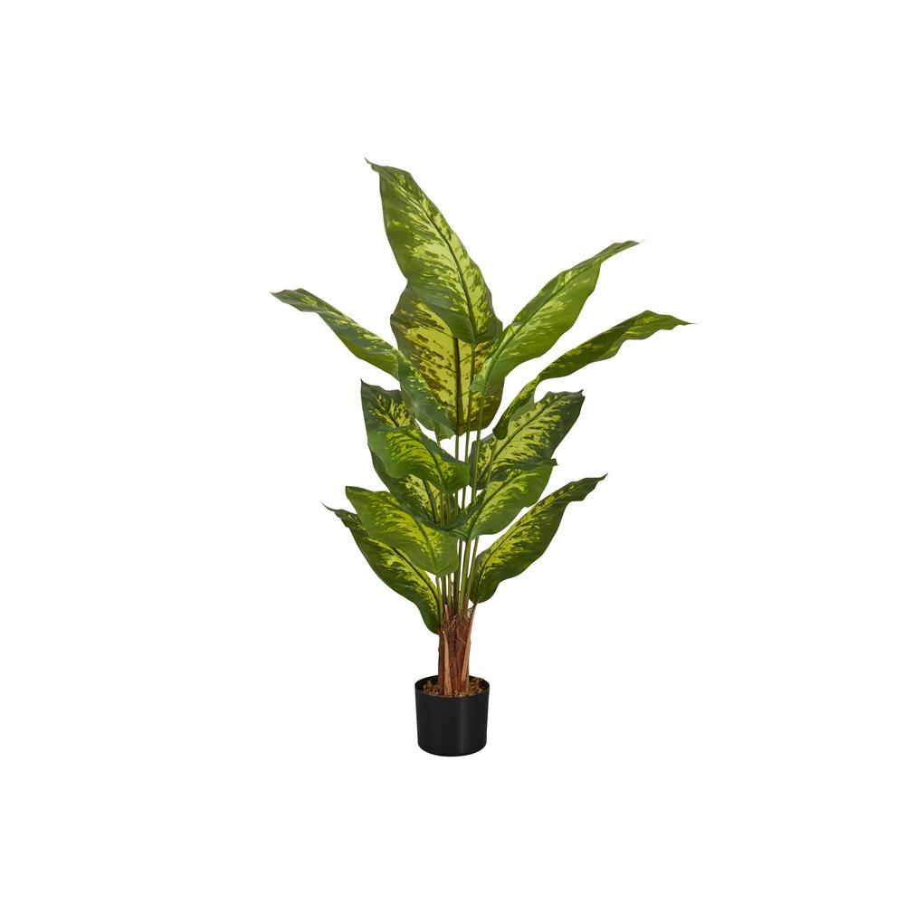 Artificial Plant, 47 Tall, Evergreen Tree, Indoor, Faux, Fake, Floor, Greenery. Picture 1