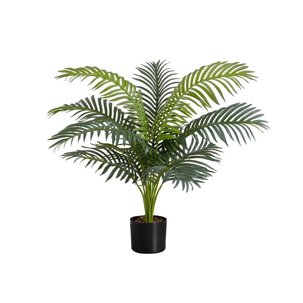 Artificial Plant, 34 Tall, Palm Tree, Indoor, Faux, Fake, Floor, Greenery. Picture 1