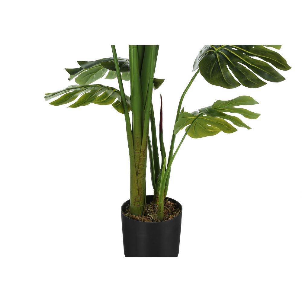 Artificial Plant, 55 Tall, Monstera Tree, Indoor, Faux, Fake, Floor, Greenery. Picture 2
