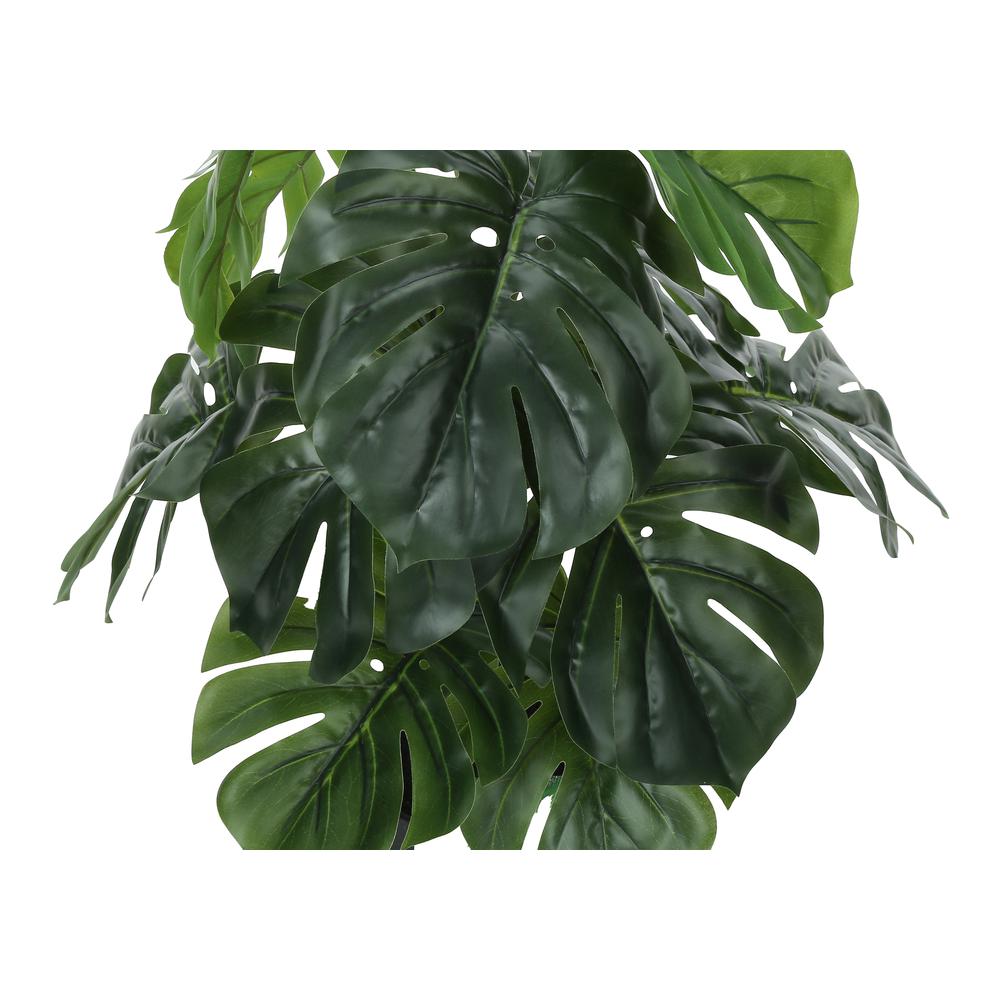 Artificial Plant, 24 Tall, Monstera, Indoor, Faux, Fake, Table, Greenery. Picture 4