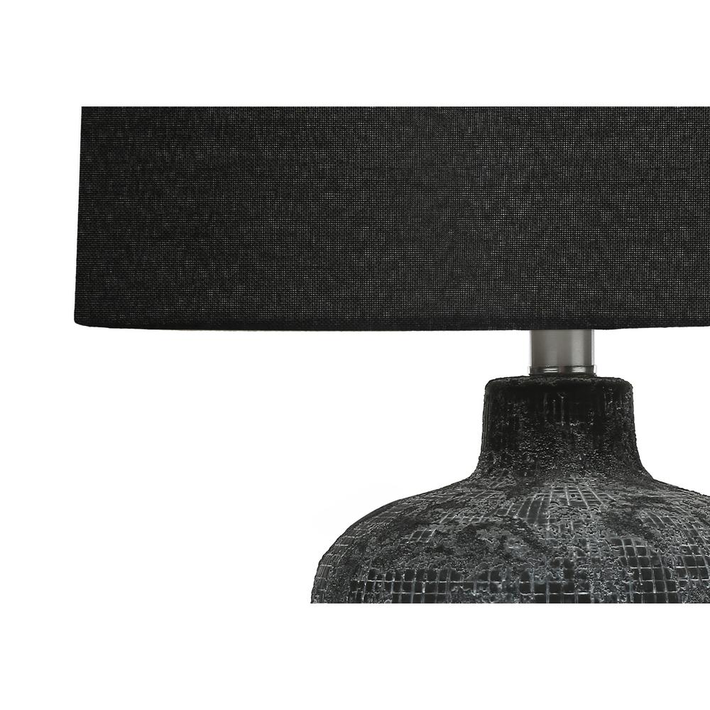 Lighting, Table Lamp, 24"H, Black Ceramic, Black Shade, Contemporary. Picture 2