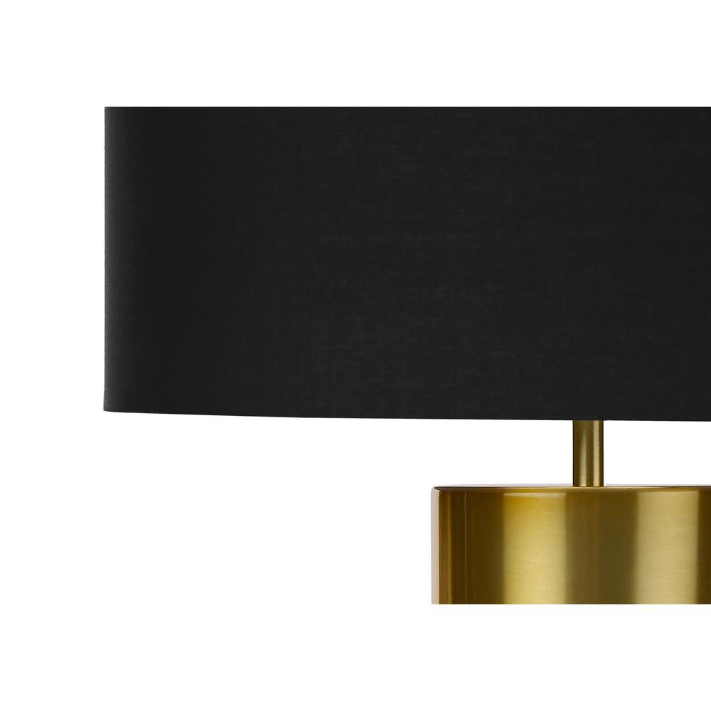 Lighting, 25"H, Table Lamp, Black Concrete, Black Shade, Contemporary. Picture 2