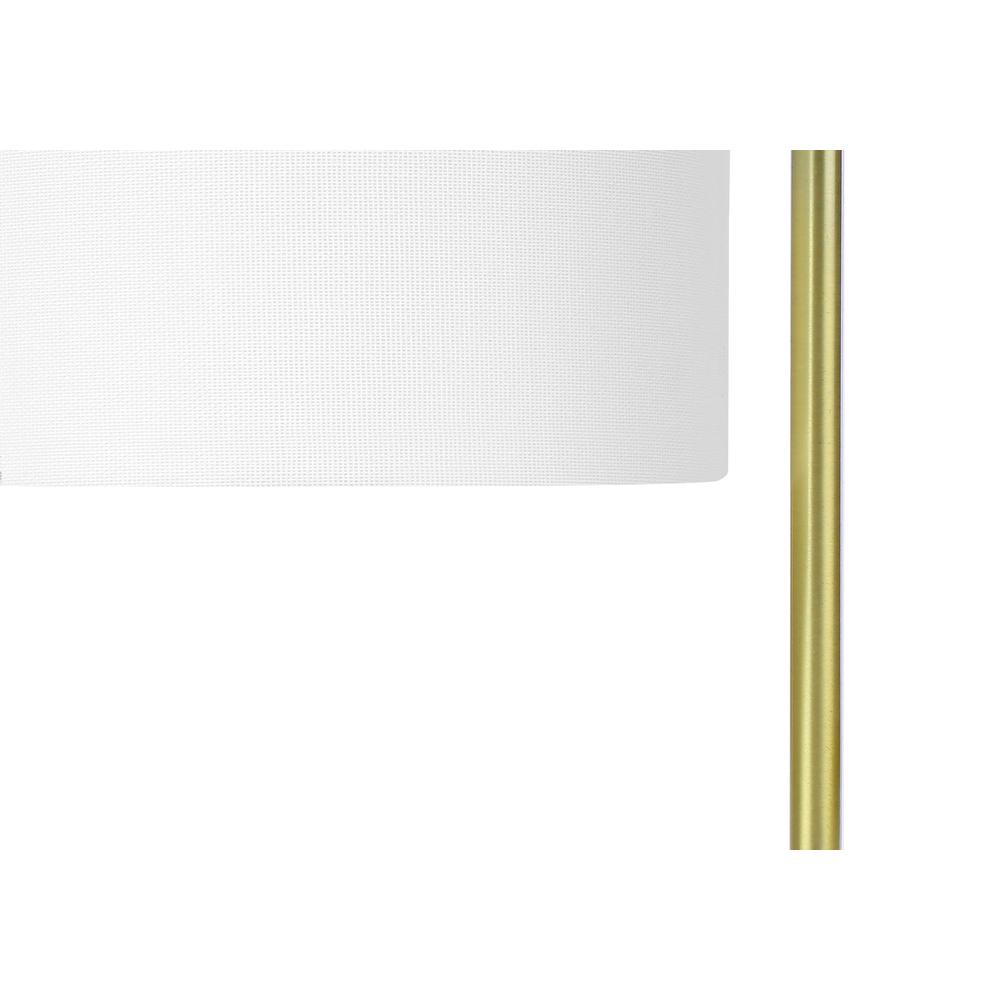 Lighting, 20"H, Table Lamp, White Marble, Ivory / Cream Shade, Contemporary. Picture 2