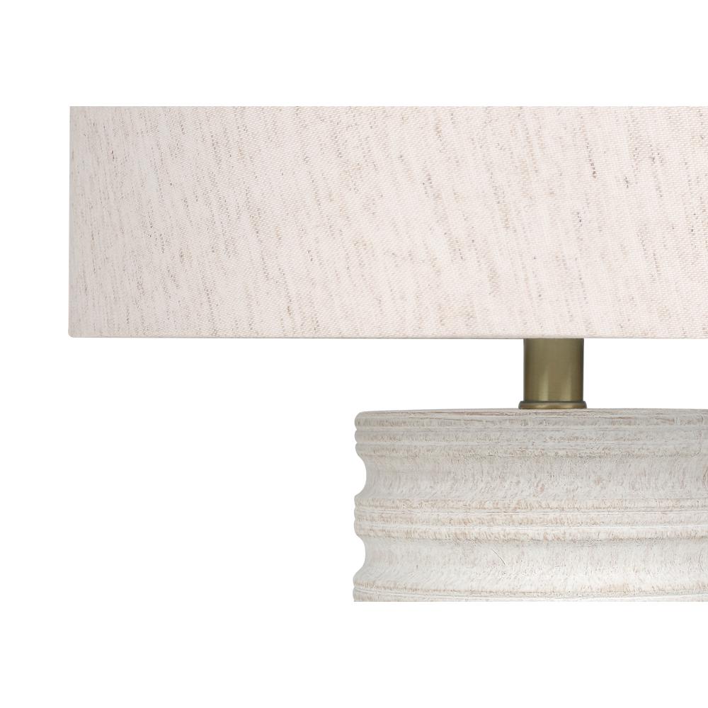 Lighting, 28"H, Table Lamp, Cream Resin, Ivory / Cream Shade, Transitional. Picture 3