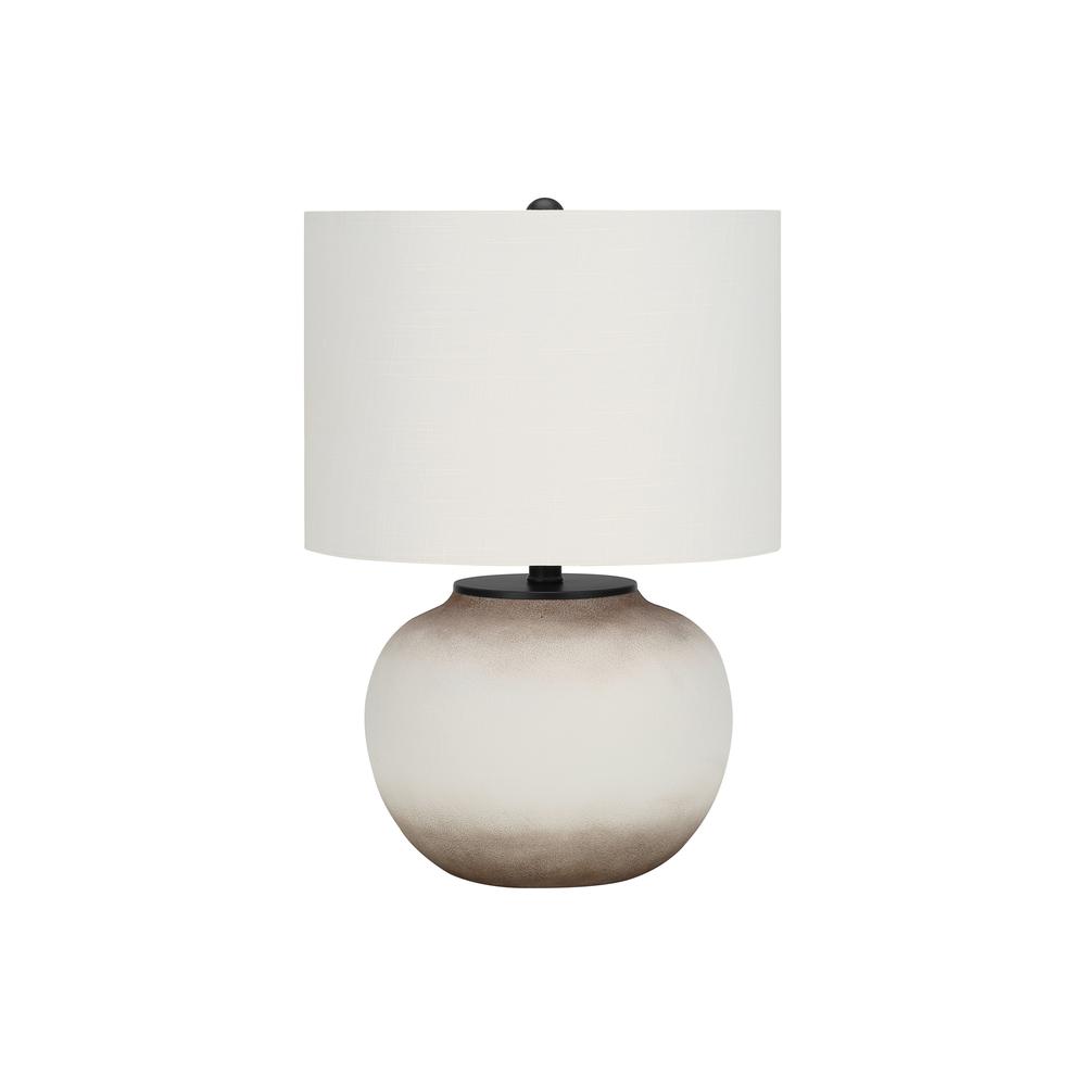 Lighting, 21"H, Table Lamp, Cream Ceramic, Ivory / Cream Shade, Modern. Picture 1