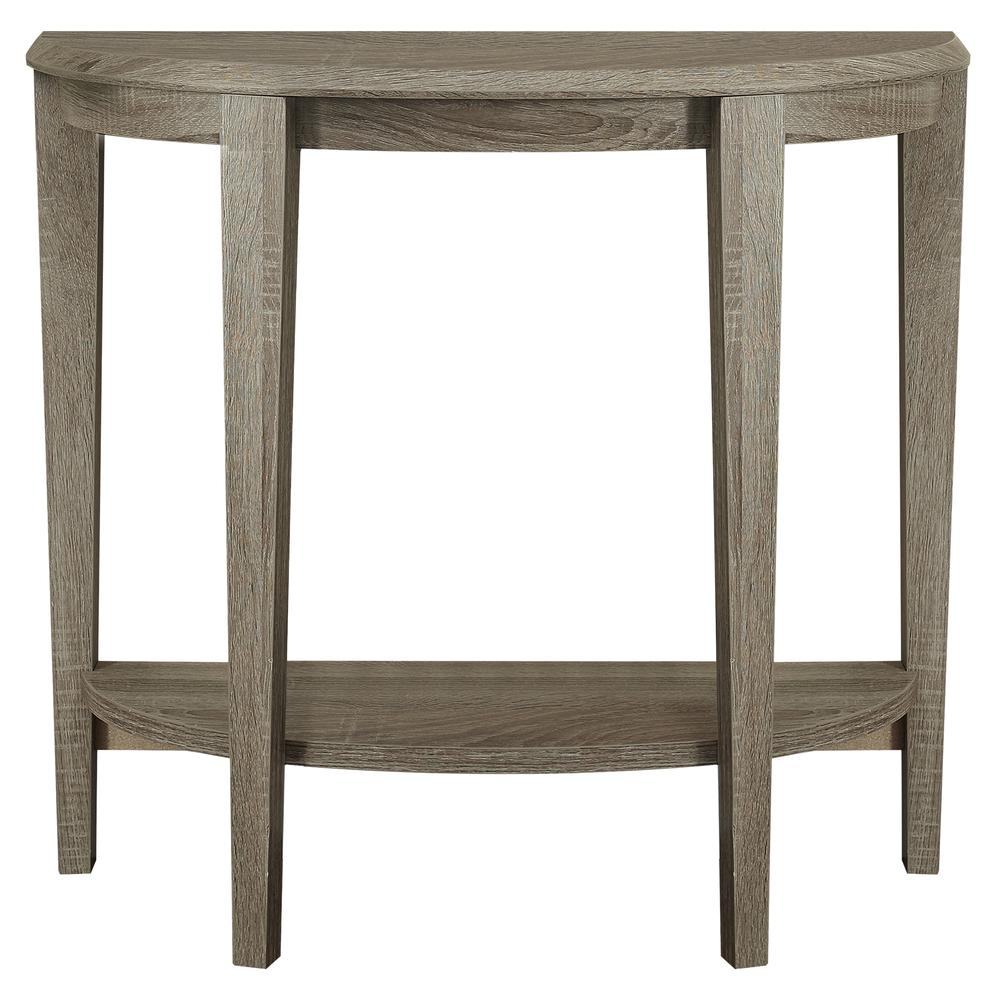 ACCENT TABLE - 36"L / DARK TAUPE HALL CONSOLE. Picture 1