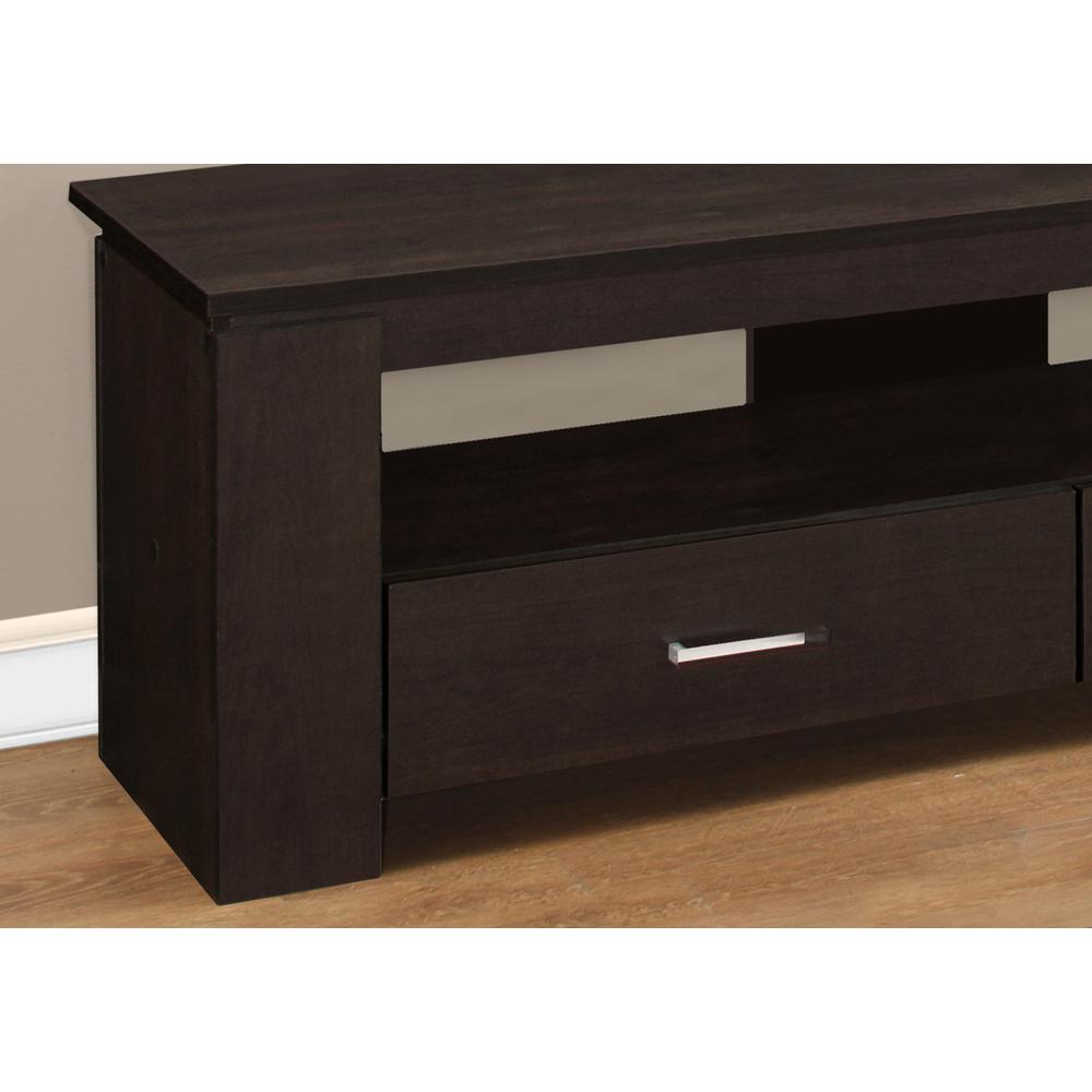 TV STAND - 48"L / CAPPUCCINO WITH STORAGE DRAWERS. Picture 3