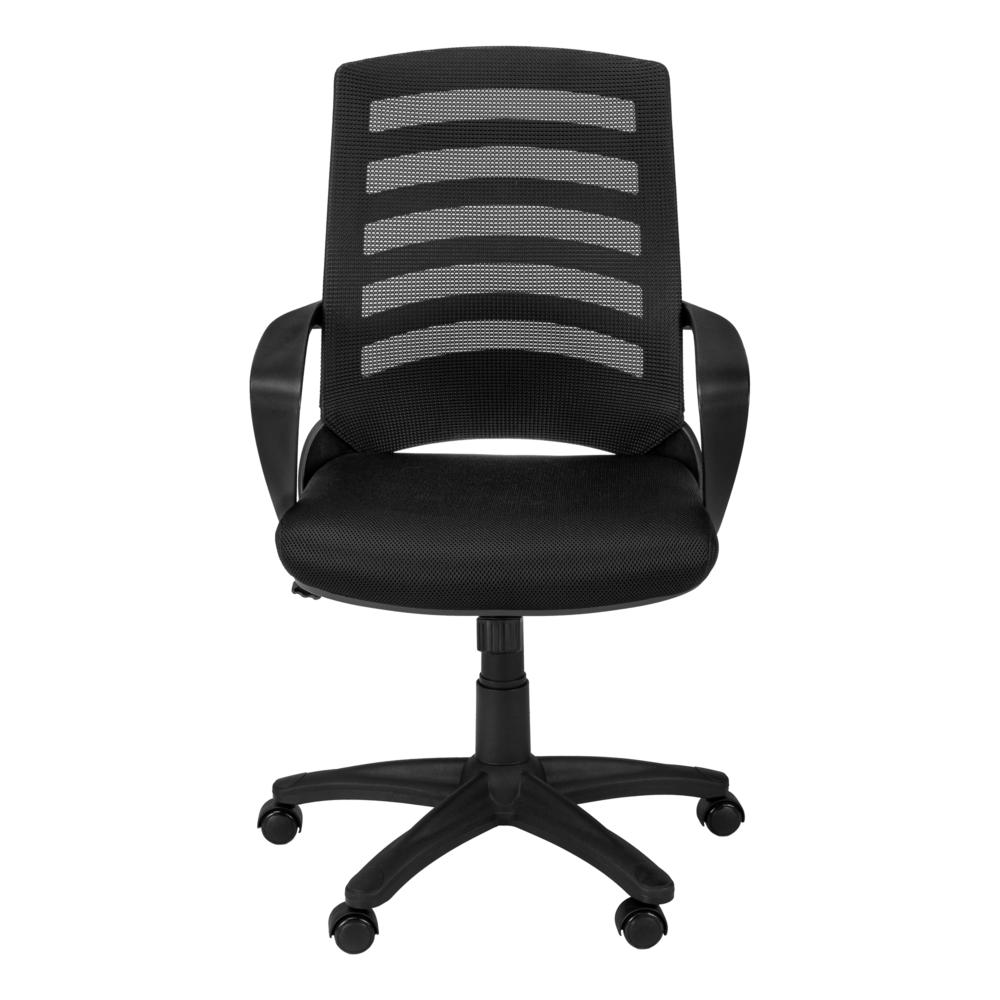 OFFICE CHAIR - BLACK / BLACK MESH / MID BACK / MULTI POSITION. Picture 6