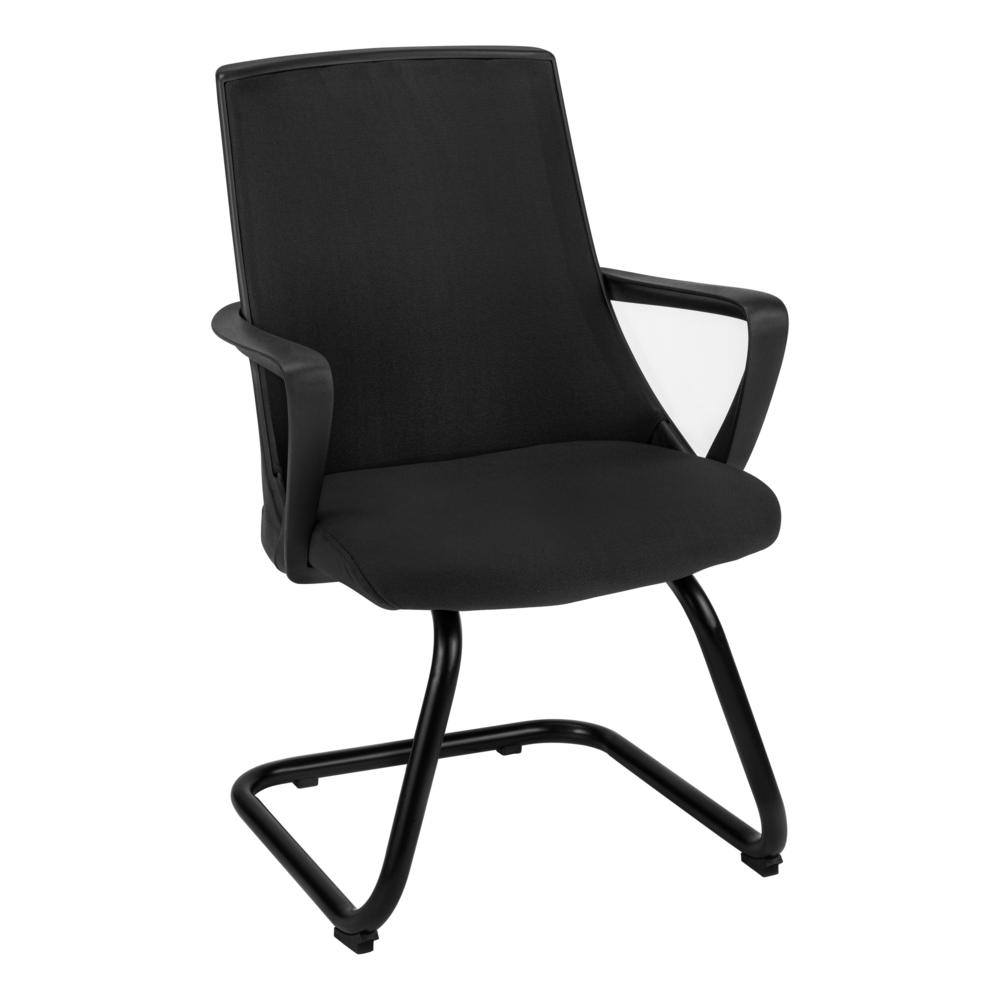 OFFICE CHAIR - 2PCS / GUEST BLACK MESH MID-BACK. The main picture.