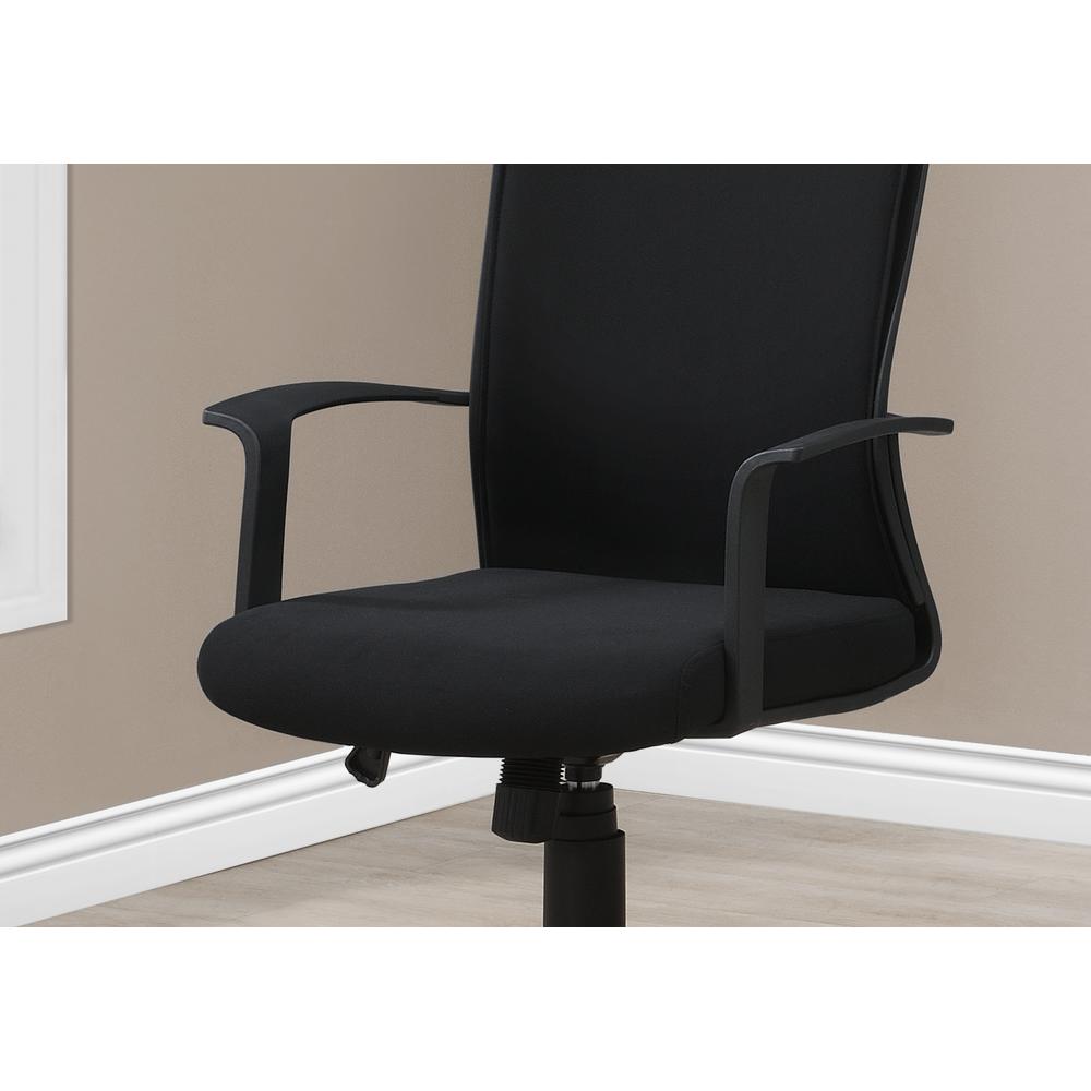 OFFICE CHAIR - BLACK / BLACK FABRIC / HIGH BACK EXECUTIVE. Picture 3