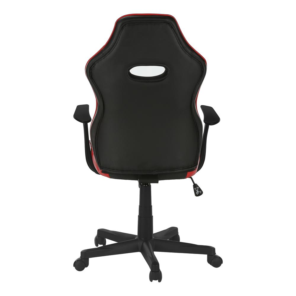 OFFICE CHAIR - GAMING / BLACK / RED LEATHER-LOOK. Picture 5