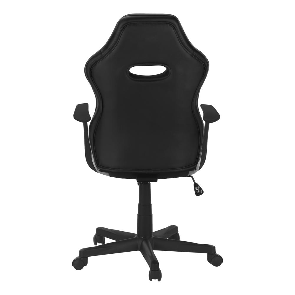 OFFICE CHAIR - GAMING / BLACK / GREY LEATHER-LOOK. Picture 5