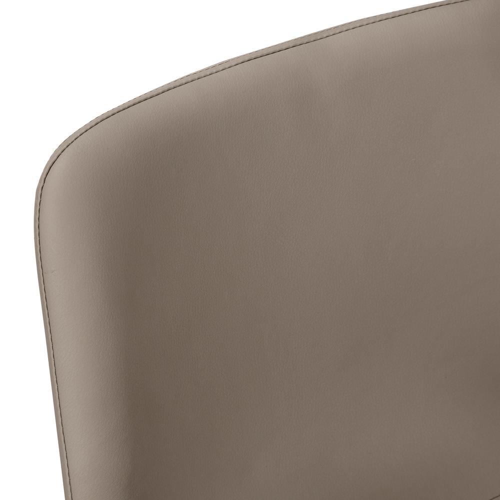 OFFICE CHAIR - TAUPE LEATHER-LOOK / STAND-UP DESK. Picture 6