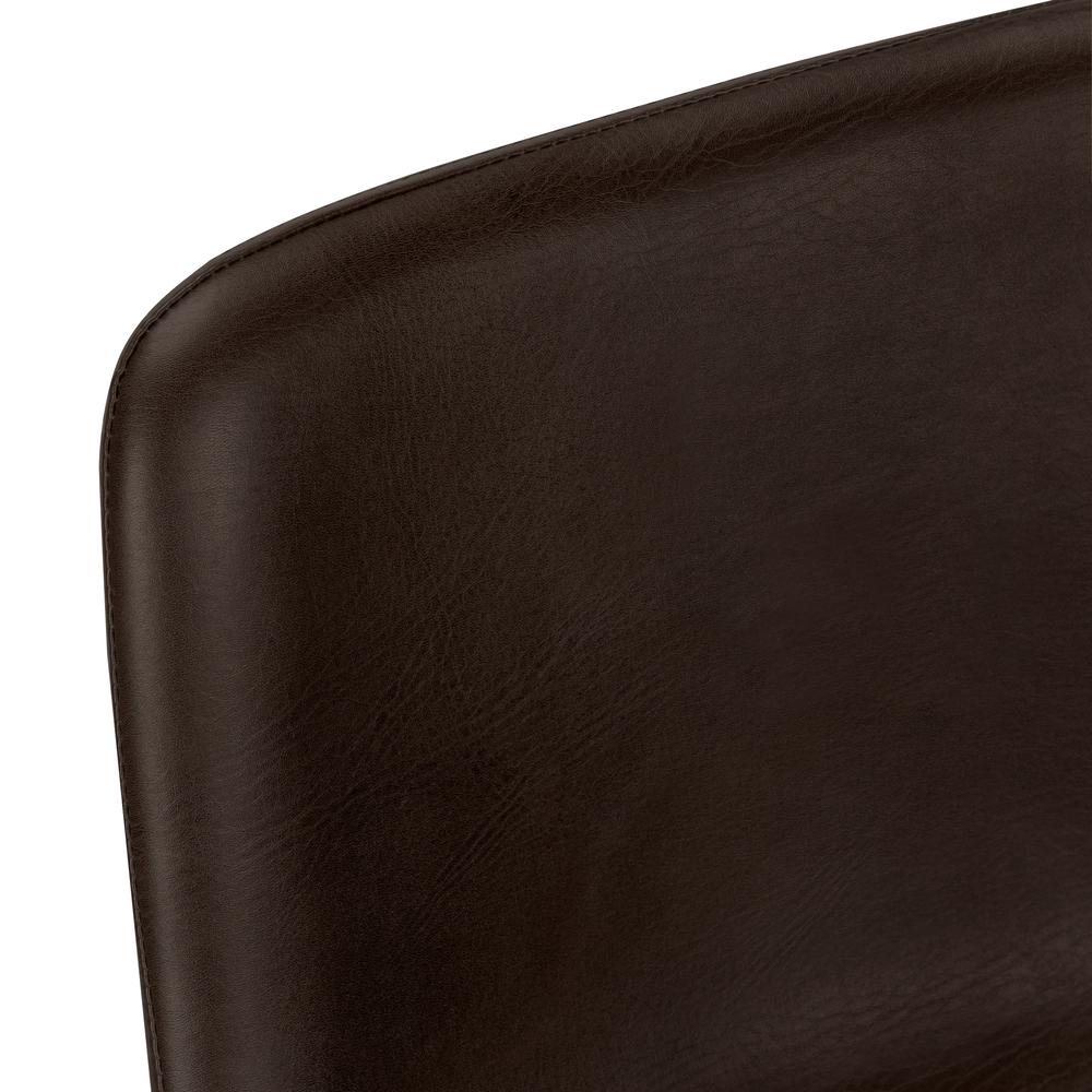 OFFICE CHAIR - BROWN LEATHER-LOOK / STAND-UP DESK. Picture 6