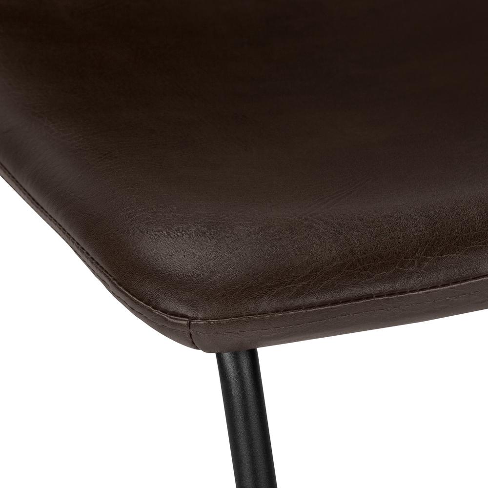 OFFICE CHAIR - BROWN LEATHER-LOOK / STAND-UP DESK. Picture 7