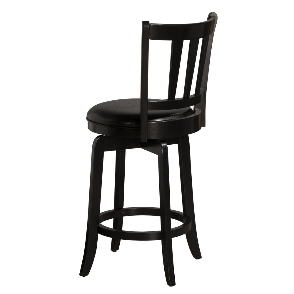 Presque Isle Wood Counter Height Swivel Stool, Black. Picture 2