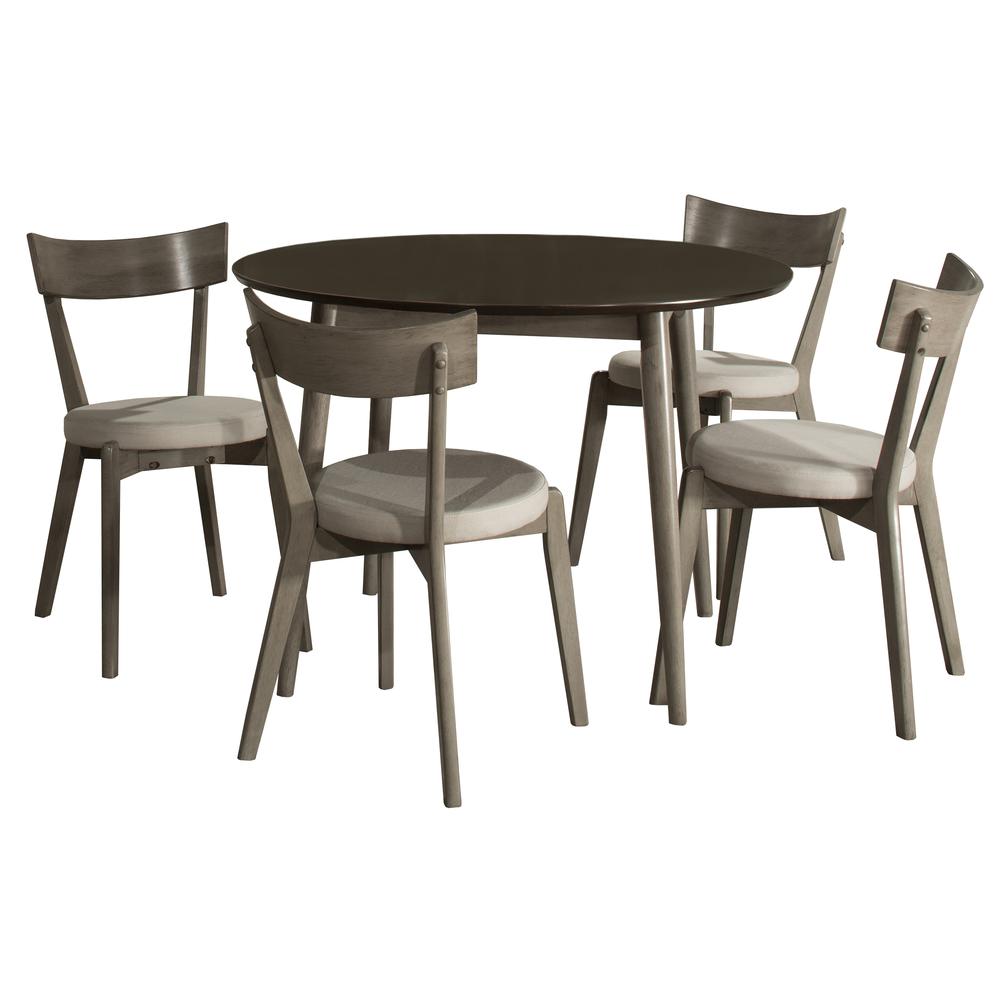 Mayson Wood 5 Piece Dining, Gray. Picture 1