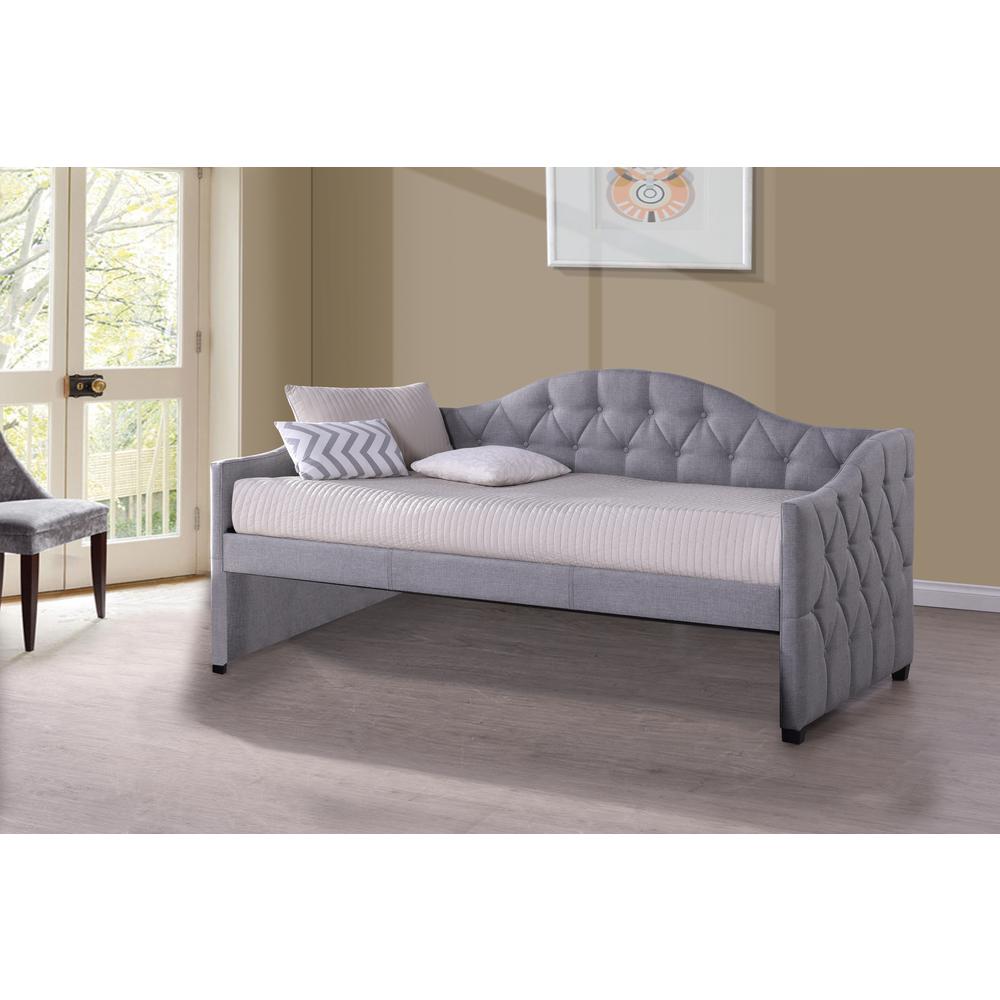 Jamie Upholstered Twin Daybed, Gray. Picture 2