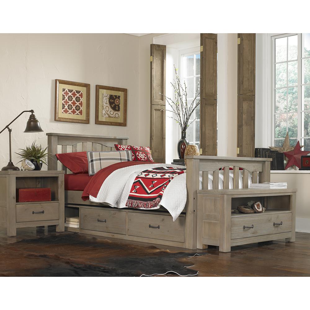 Highlands Harper Twin Bed Driftwood. Picture 3