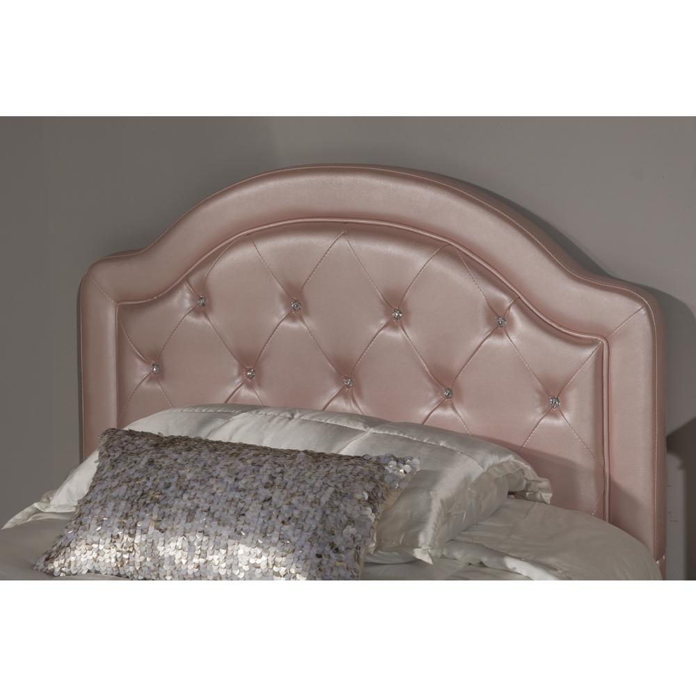 Karley Headboard - Twin - Headboard Frame Not Included - Pink Faux Leather. Picture 1