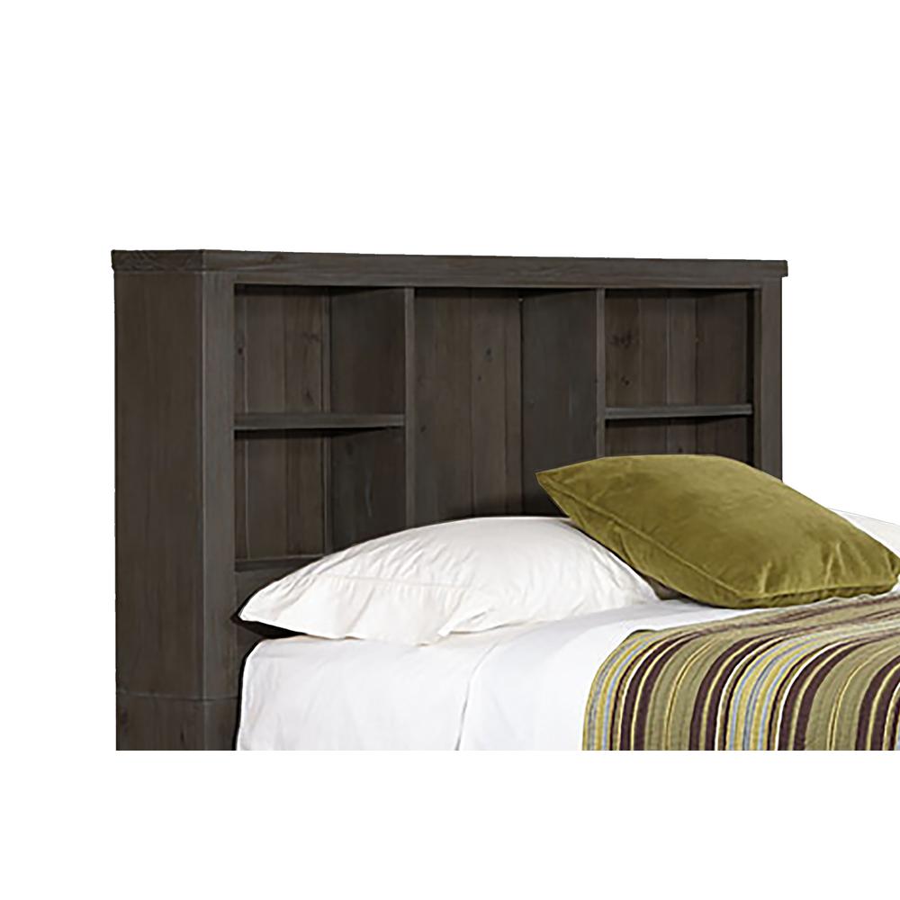 Highlands Full Bookcase Headboard And Stand - Metal Headboard Frame Not Included - Espresso Finish. Picture 1