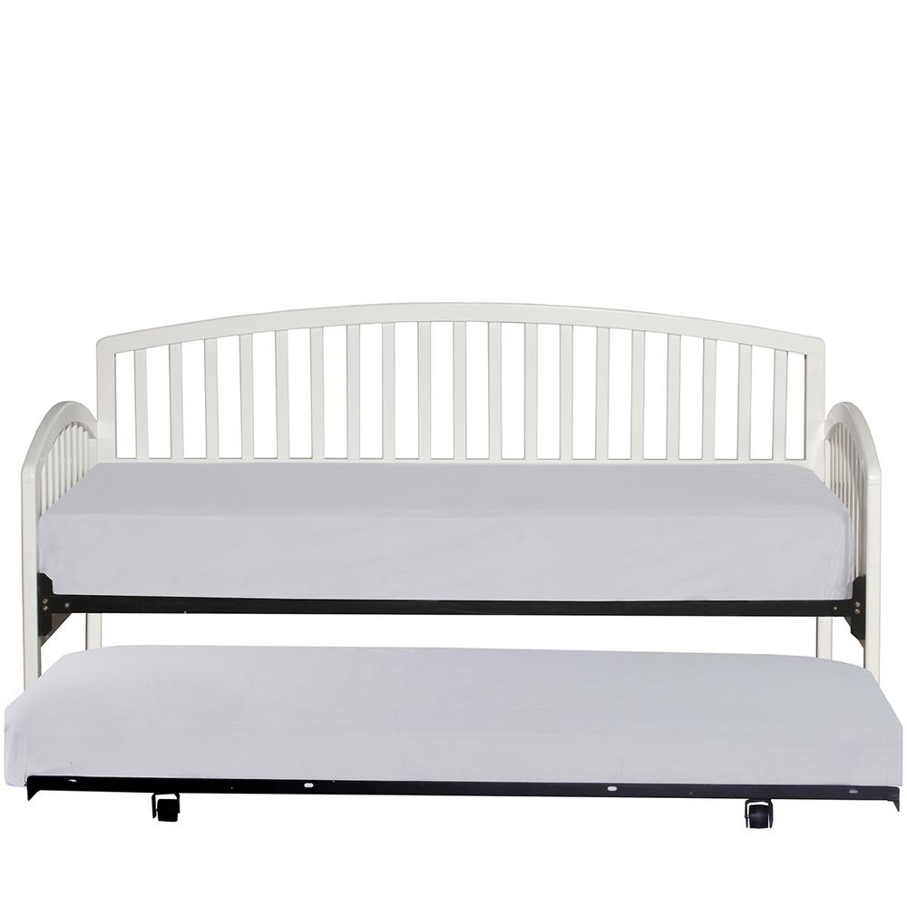 Carolina Daybed with Suspension Deck and Roll Out Trundle Unit, White. Picture 5