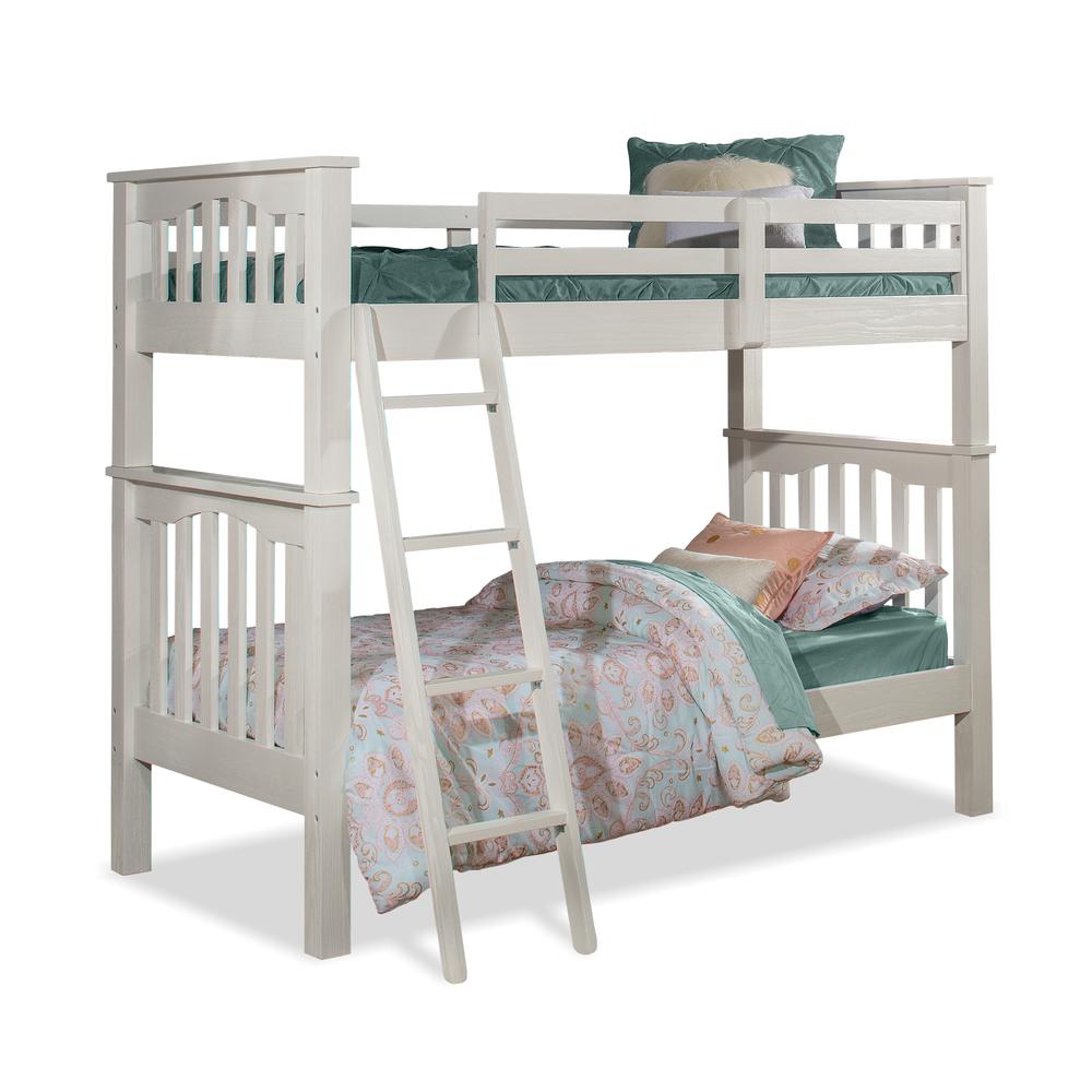 Highlands Haper Twin/Twin Bunk Bed - White Finish. Picture 12