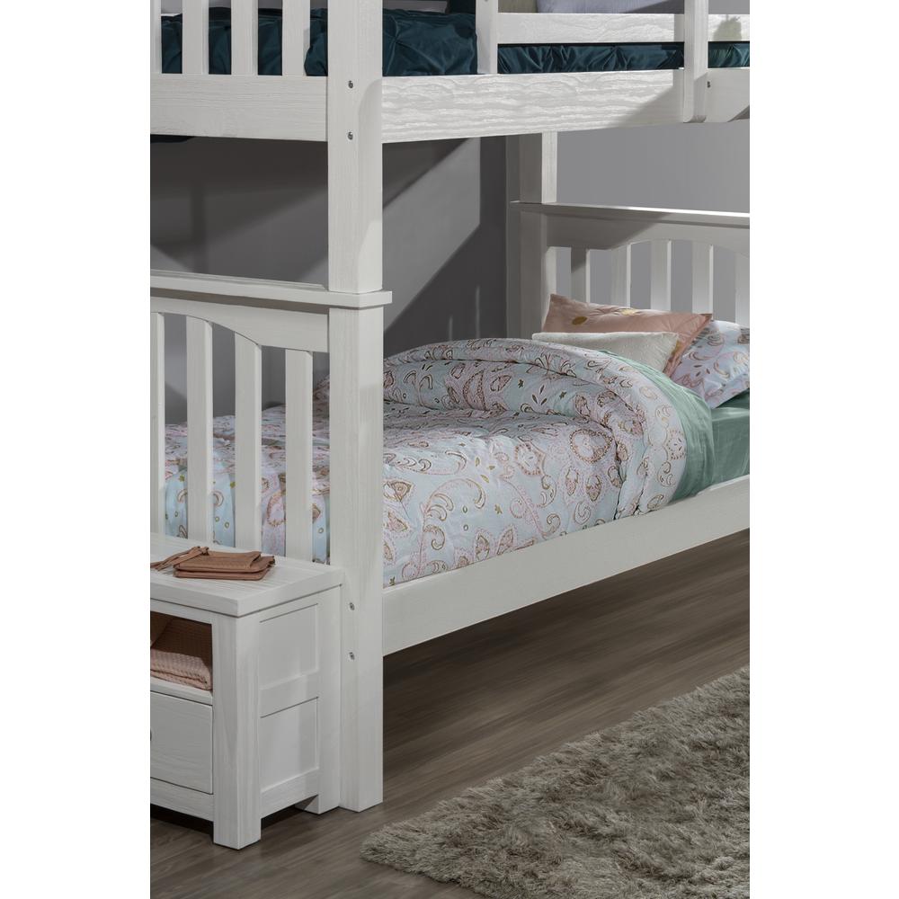 Highlands Haper Twin/Twin Bunk Bed - White Finish. Picture 13