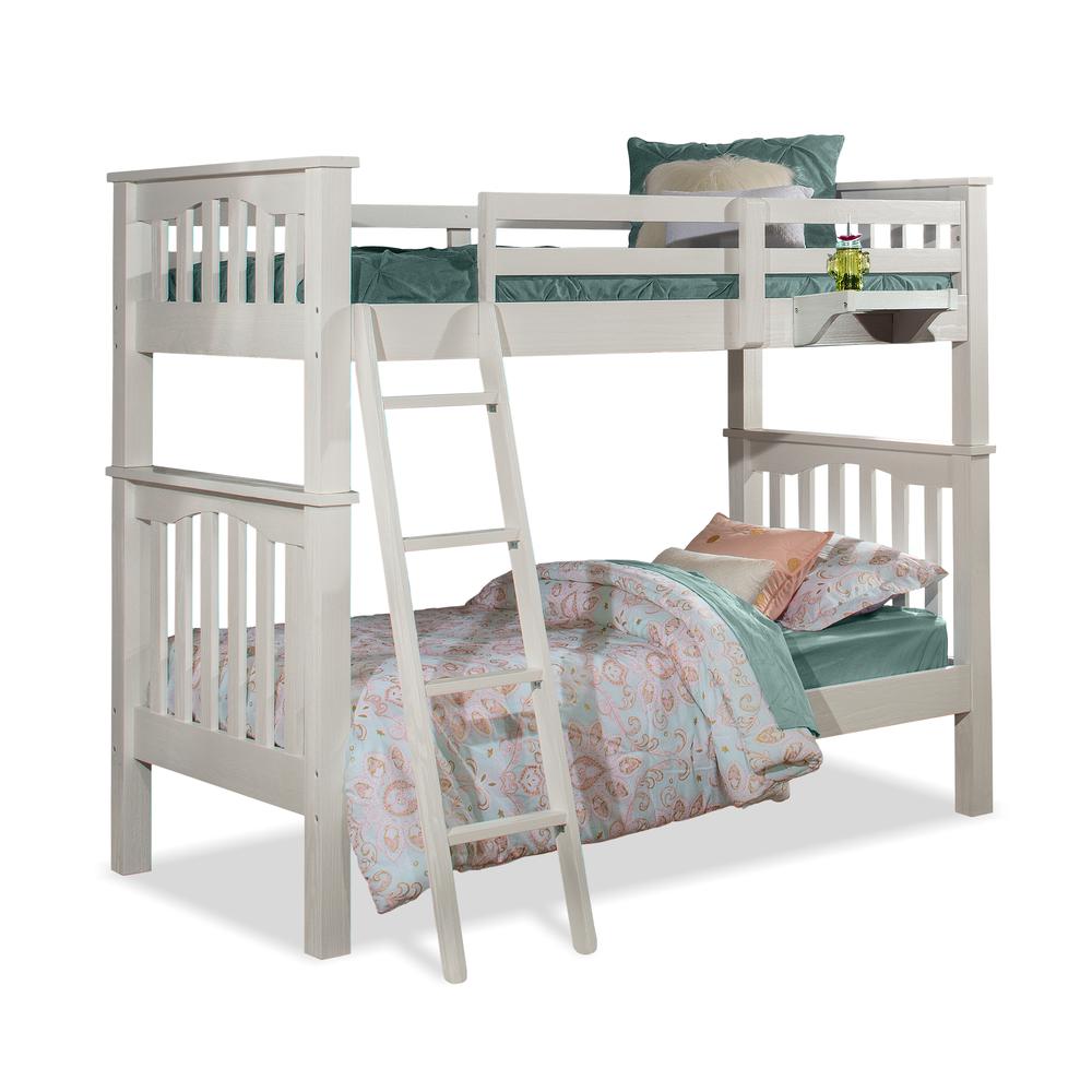 Highlands Haper Twin/Twin Bunk Bed - White Finish. Picture 18