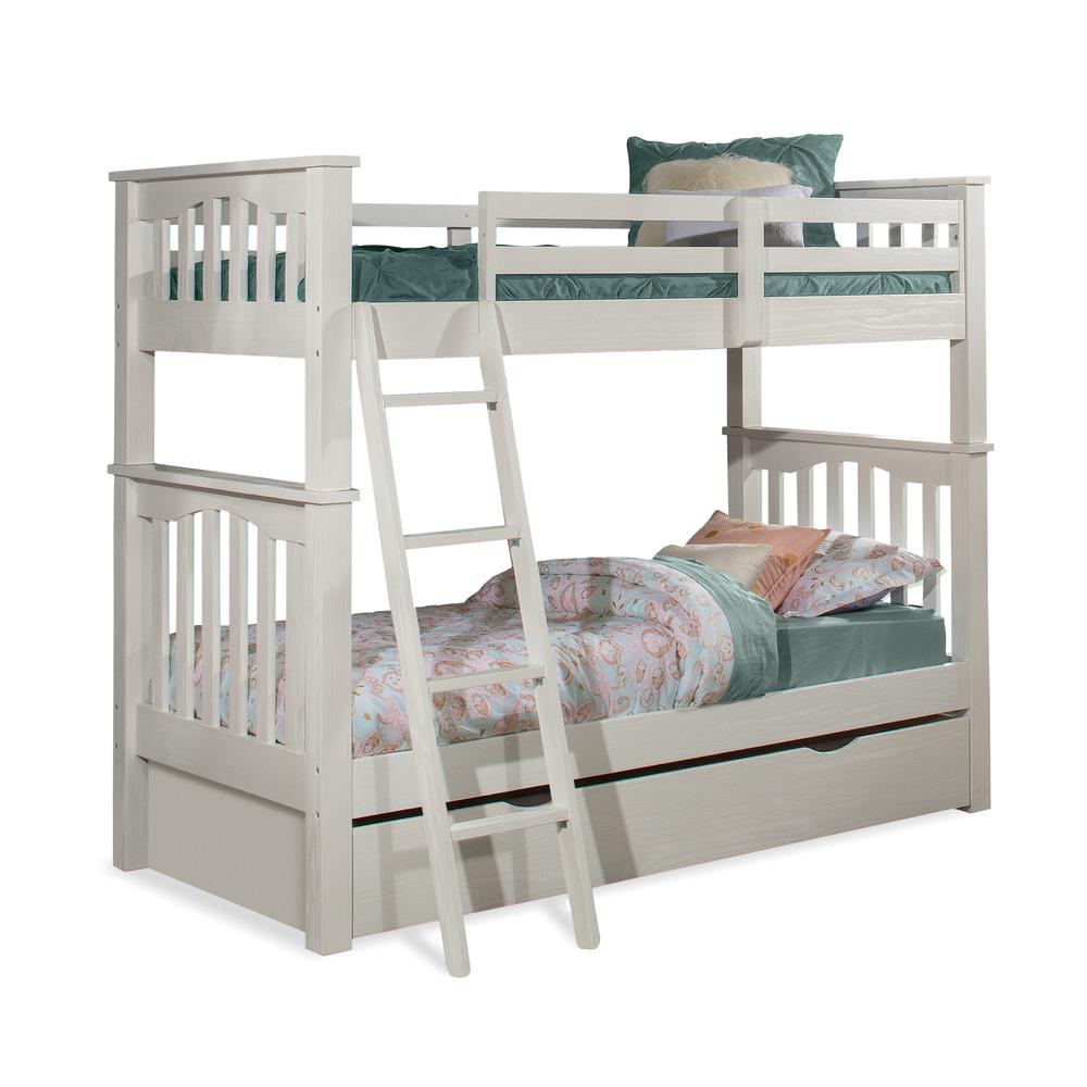Highlands Haper Twin/Twin Bunk Bed - White Finish. Picture 31