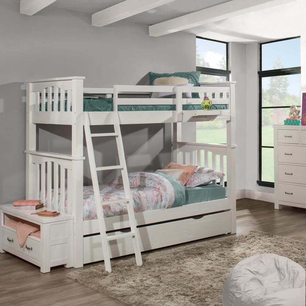 Highlands Haper Twin/Twin Bunk Bed - White Finish. Picture 35