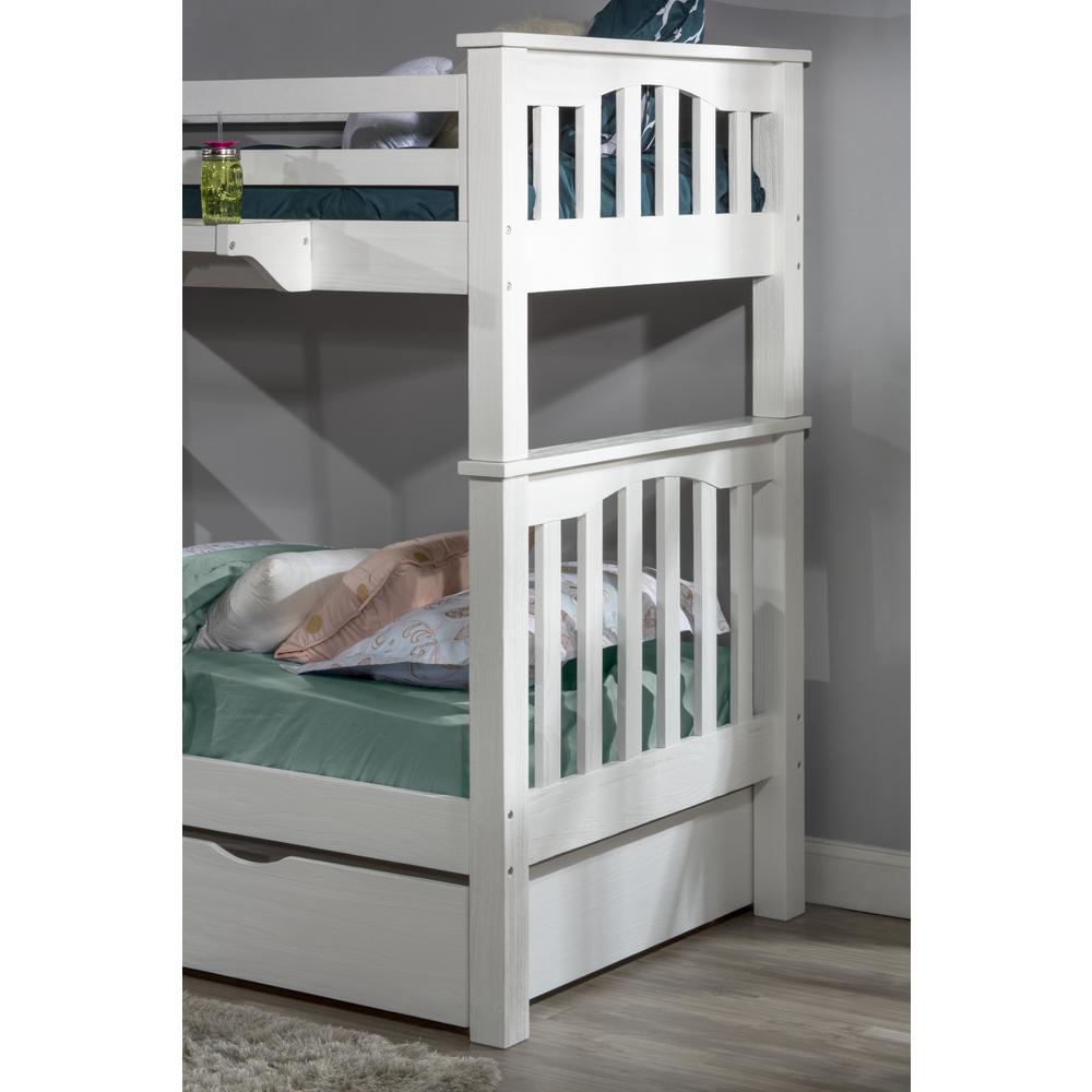 Highlands Haper Twin/Twin Bunk Bed - White Finish. Picture 37