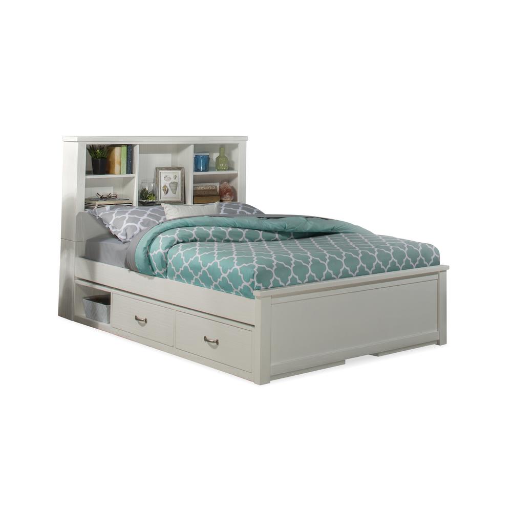 Highlands Bookcase Bed - Full - White Finish. Picture 4
