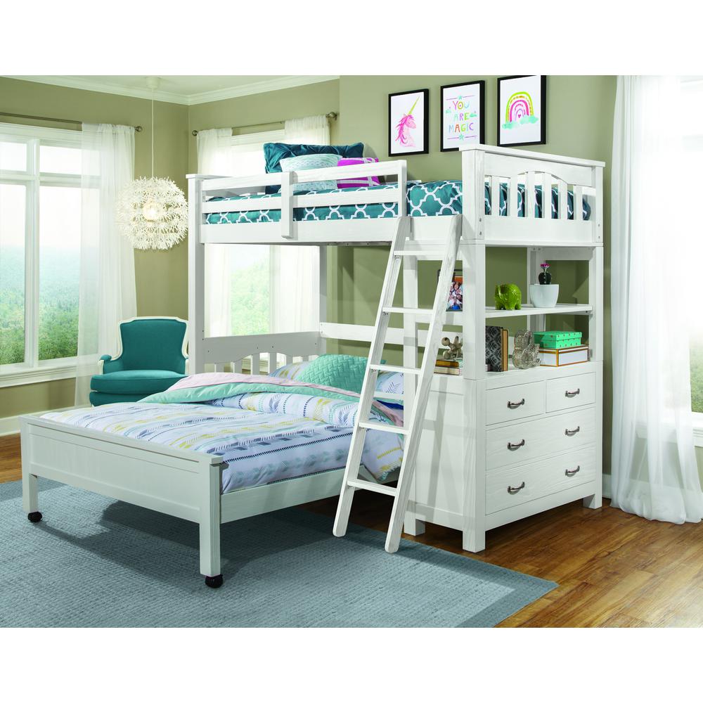Highlands Loft Bed - Twin - White Finish. Picture 6