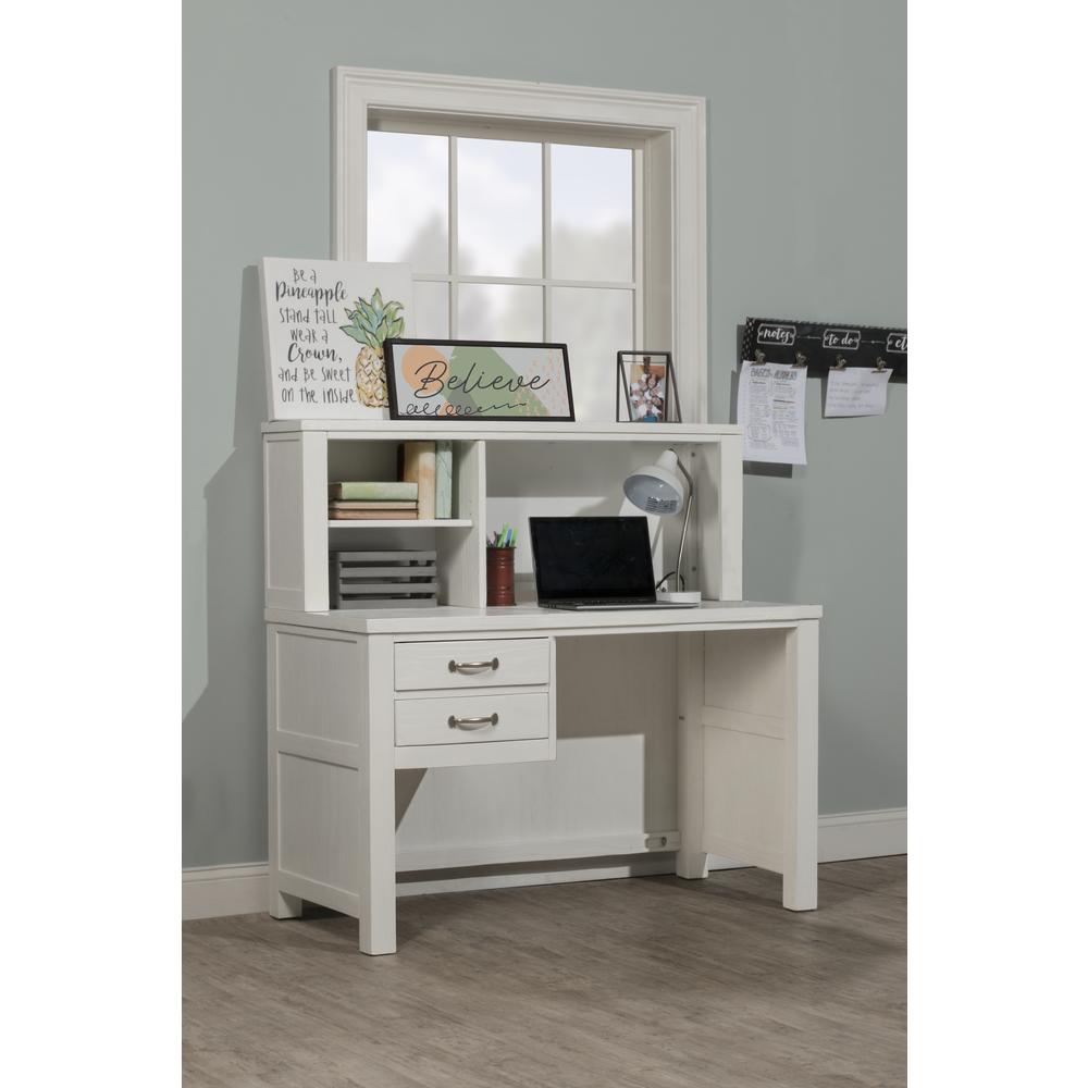 Hillsdale Kids and Teen Highlands Wood Desk with Hutch, White. Picture 10