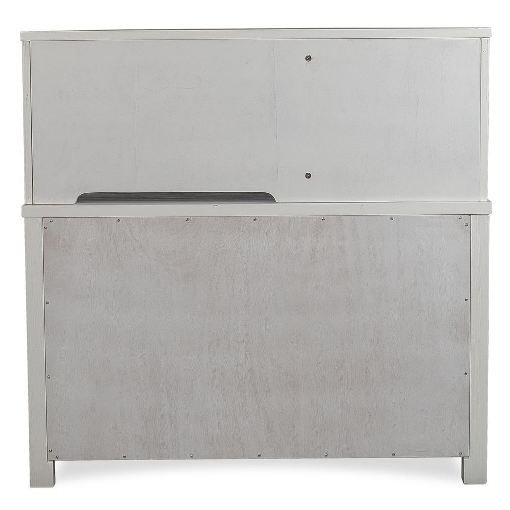 Hillsdale Kids and Teen Highlands Wood Desk with Hutch, White. Picture 2