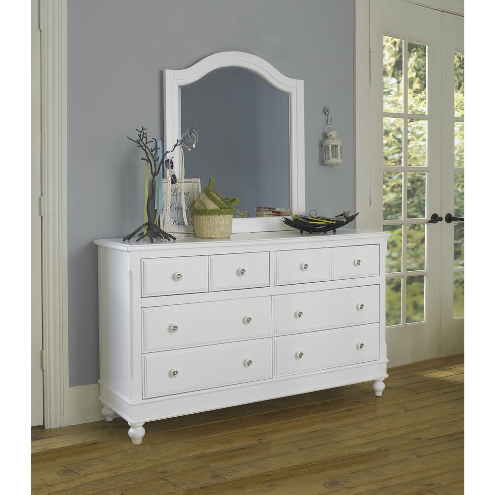 Hillsdale Kids and Teen Lake House Wood 8 Drawer Dresser, White. Picture 6