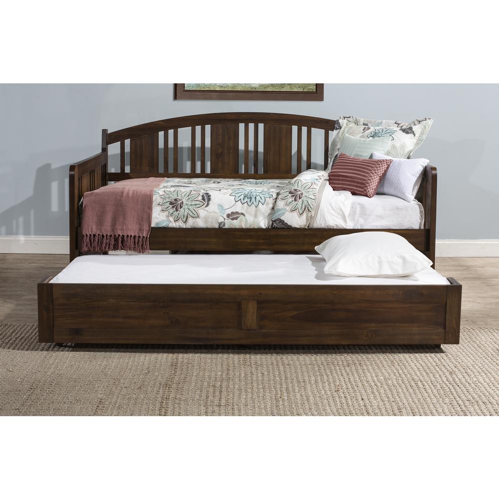 Dana Wood Twin Daybed with Trundle, Brushed Acacia. Picture 5
