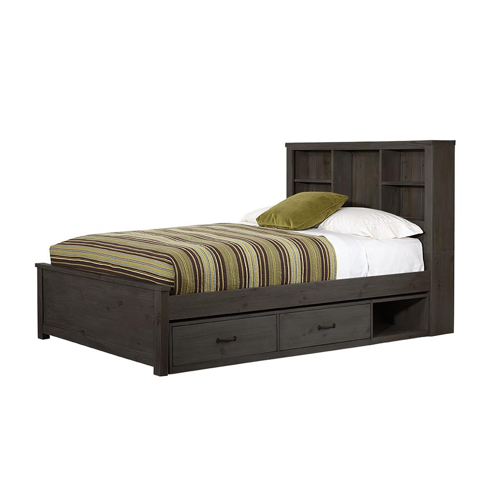 Highlands Full Bookcase Bed with Storage - Espresso. Picture 2