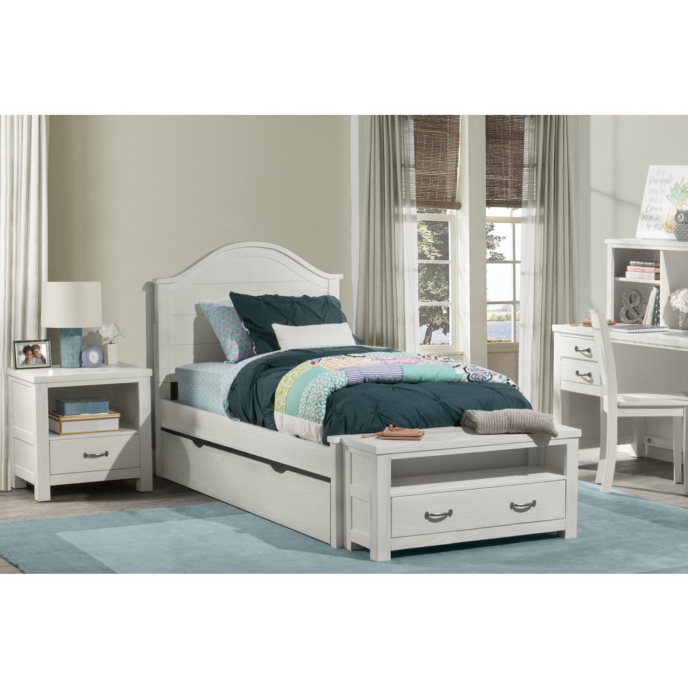 Payton Wood Twin Bed with Trundle Stone