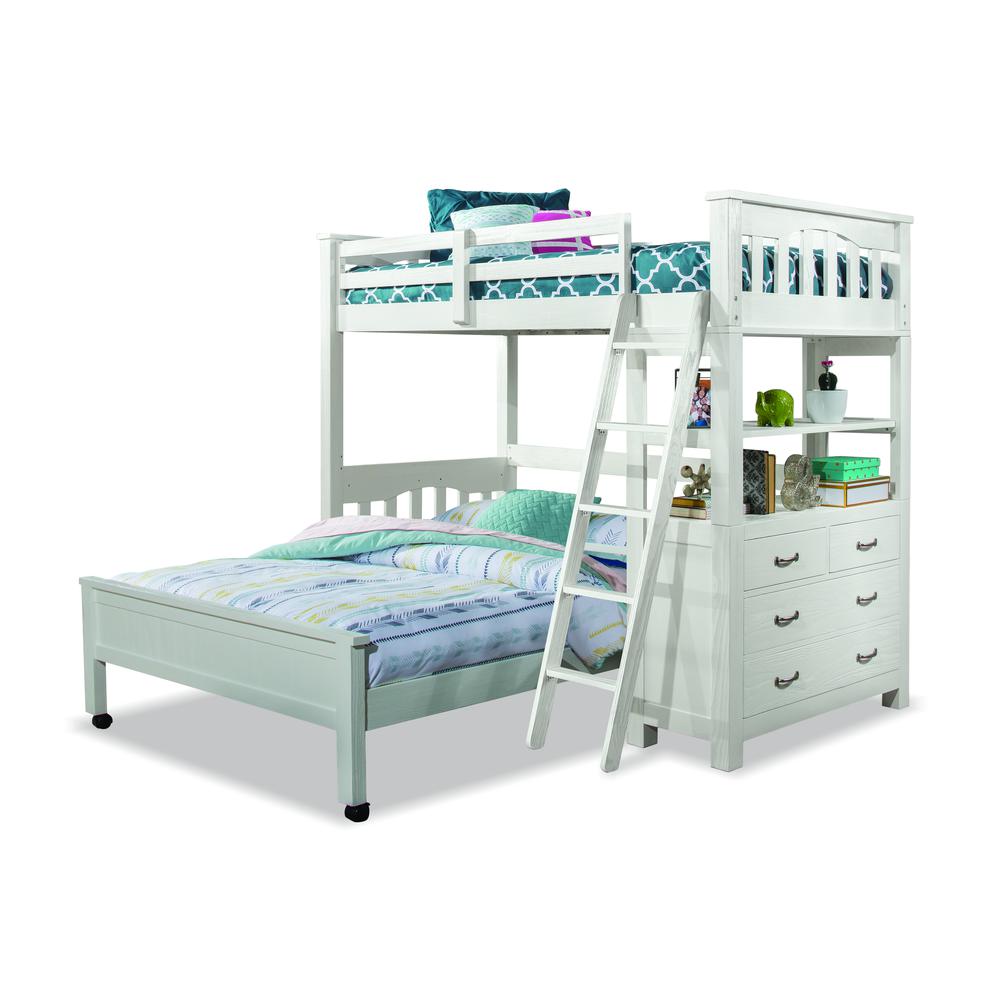 Highlands Loft Bed - Twin - White Finish. Picture 43