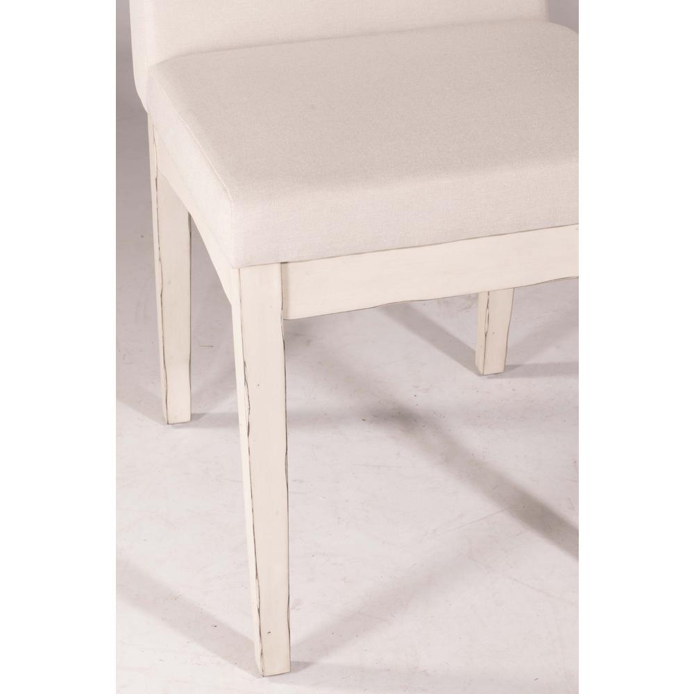 Clarion Upholstered Dining Chair - Set of 2 - Sea White. Picture 6