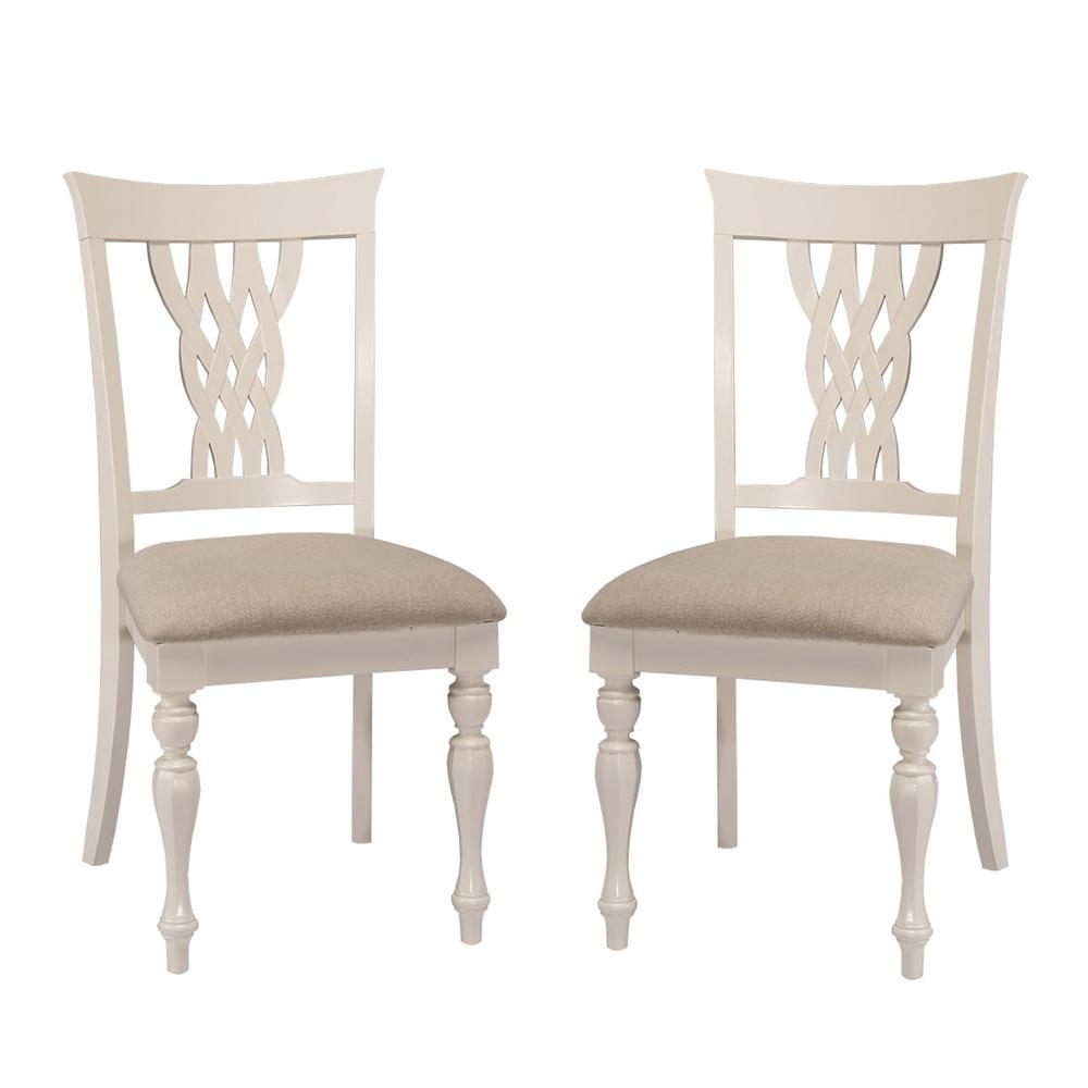 Embassy Dining Chair - Set of 2 - White. Picture 2