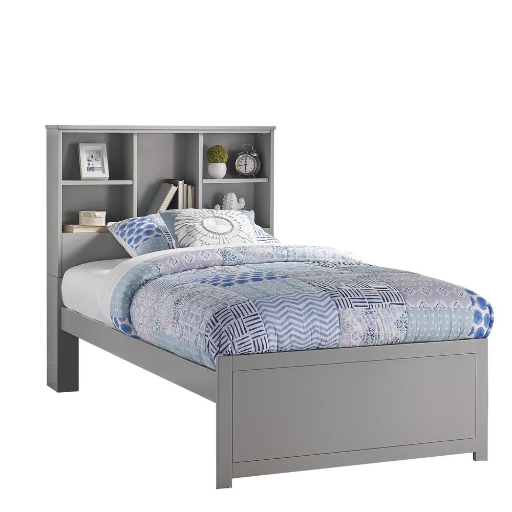 Hillsdale Kids and Teen Caspian Twin Bookcase Bed, Gray. Picture 4