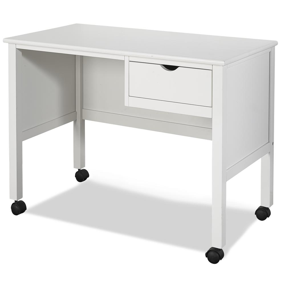 Hillsdale Kids and Teen Schoolhouse 4.0 Wood 1 Drawer Desk, White. Picture 3