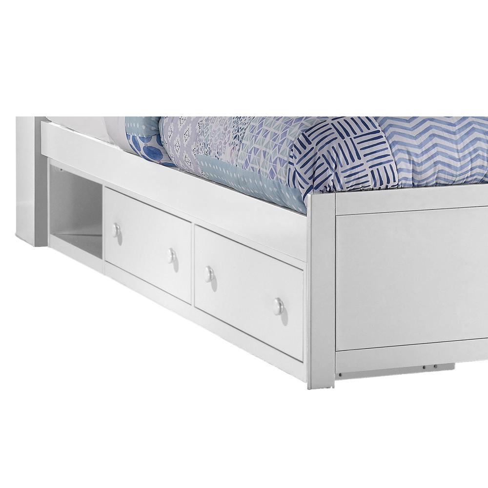 Hillsdale Kids and Teen Universal Wood 2 Drawer Storage Unit, White. Picture 2