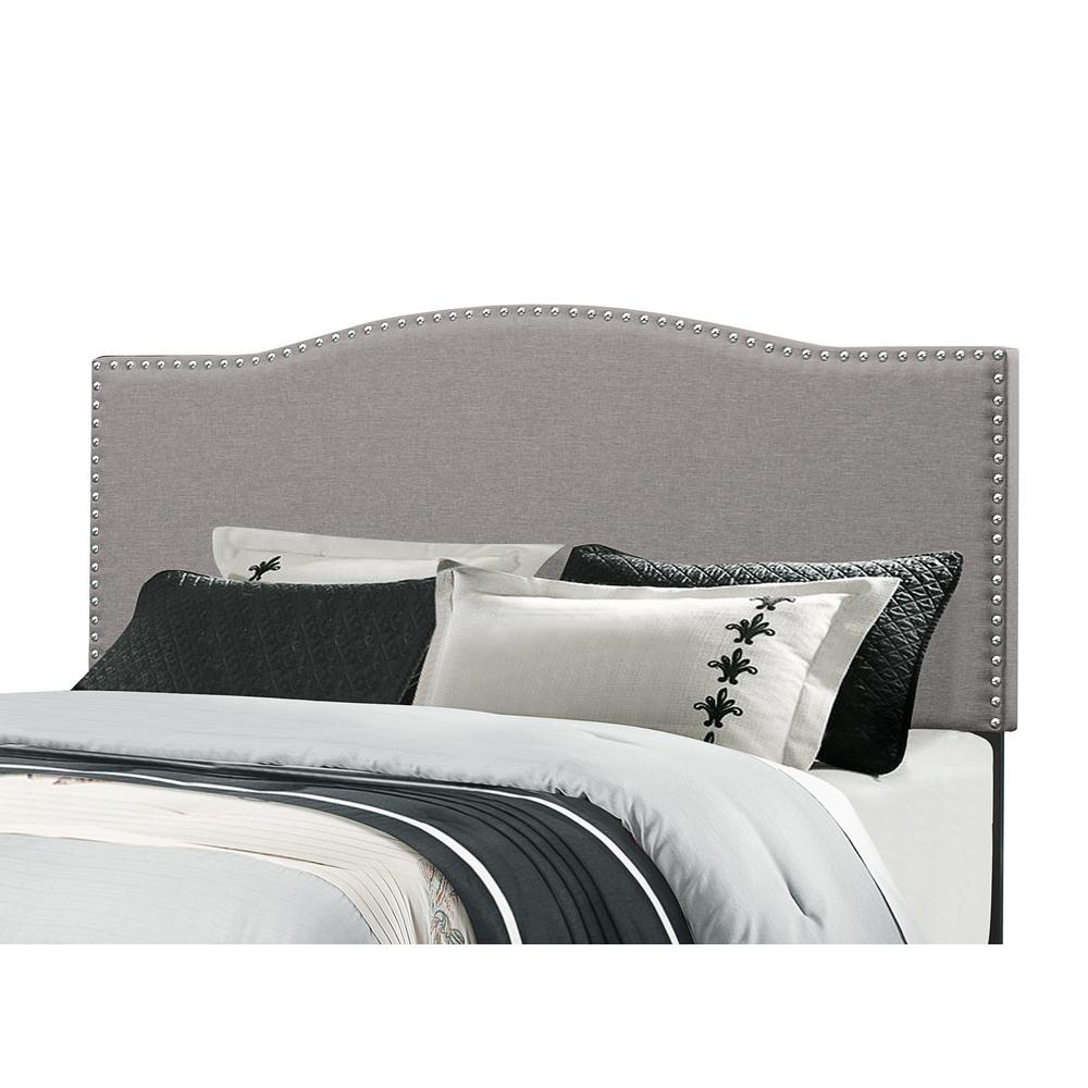 Kiley Full/Queen Upholstered Headboard, Glacier Gray. Picture 1