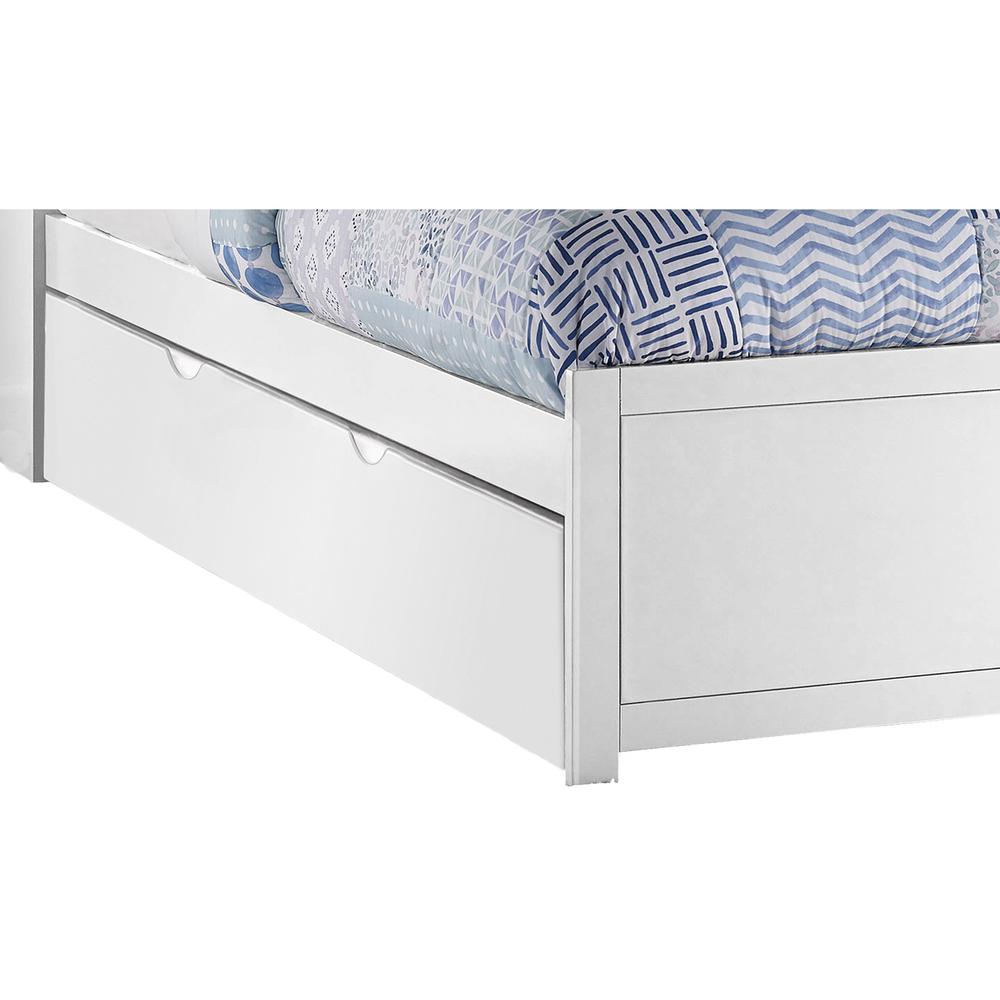 Hillsdale Kids and Teen Twin Wood Trundle, White. Picture 2