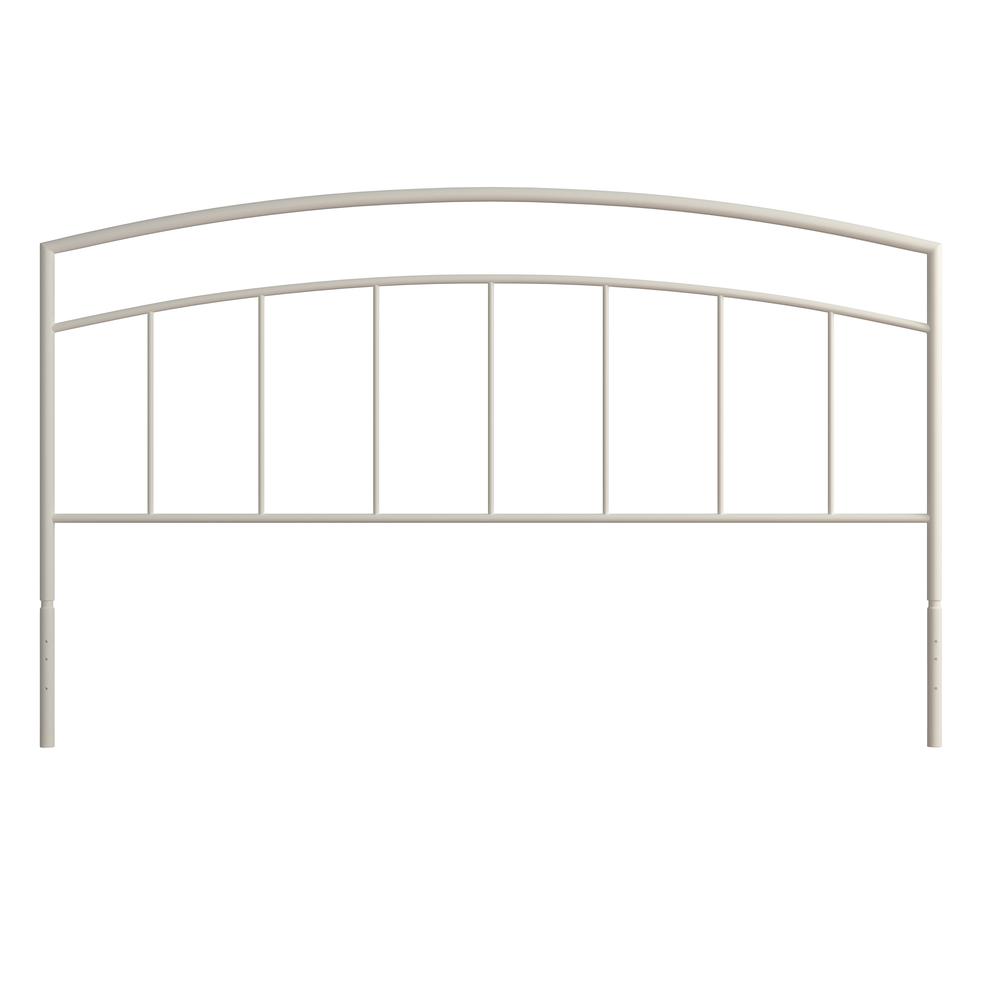 King Metal Headboard, Textured White. Picture 2